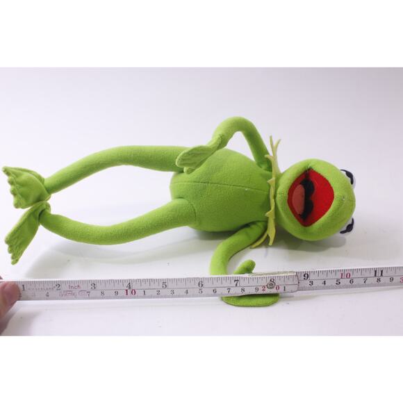 Sesame Street, Kermit the Frog, Plush, Vintage, Stuffed Animal, ~ 250903-WH 584 - Picture 3 of 3